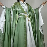 Green Prince Suit for Halloween Anime the Scum Villain's Self-Saving System Shen QingQiu Xie Lian Hanfu Full Set Cosplay Costume