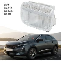 6362Q2 Car Interior Front Dome Reading Light 6362N2 High Brightness Replacement for 308 2012‑2015 Front Dome Map Light