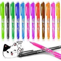 8/12Pcs Erasable Gel Pen Multi-color 0.5mm Kawaii Pens Student Writing Creative Drawing Tools Office School Supply Stationery