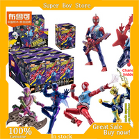 Blokees Marvel Spiderman Action Figures Galaxy Version V6 Spider-Verse In Stock Mystery Box Assemble Toys For Boys Gifts