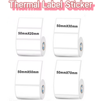 50mm Width Thermal Label Sticker White Self-Adhesive Label Paper Clothing gift box adhesive product price label for Printer