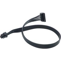 Single Sleeved mini 6Pin to SATA Modular Power Cable for Corsair Type 4