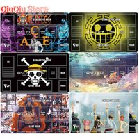 600X350X2mm One Piece Luffy Portgasd Ace Card Battle Table Mat Opcg Single Player Board Game Card Battle Mat Anime Cards Gift