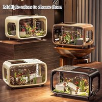 Creative fish tank household light luxury with lid new landscaping ecological tank wholesale high transparency and anti-drop