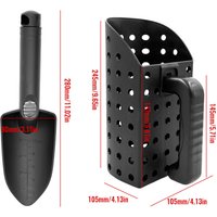 Plastic Metal Detector Shovel Rust Resistant Compact Detecting Sifter Versatile Manual Sand Scoop Shovel for Outdoor Beach ABS