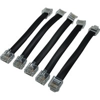 Short Cat5e Ethernet Patch Cable Flat RJ45 Computer LAN Network Cord for Router, Modem,Switch, Server 1pc