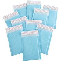 /KQM/10pcs Light Blue Bubble Mailers Padded Mailing Envelopes Self Seal Shipping Bags for Small Business Bubble Bag