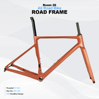 2026 Carbon All Road Bicycle Frame BB T47-86.5 Full Hidden Cable Routing UDH Hanger Max Tire 700*38C Road Bike Frame Set