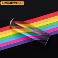 25x25x80mm Triangular Prism BK7 Optical Prisms Glass Physics Teaching Refracted Light Spectrum Rainbow Children Students Present