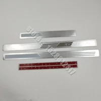 For Volkswagen Touran 2004 2005 2006-2022 Car Accessories Door Sill Scuff Plate Guard Stainless Steel Kick Pedal Sticker