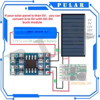 MPPT Solar Charge Controller 1A 4.2V 3.7V 18650 LiPo Li-ion Lithium Battery Charger Module SD05CRMA Solar Panel Battery Charging