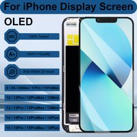 PINGSILING Display OLED Screen AAA+++ For iPhone X XS MAX 12 13 Mini 14 15 Pro Max Plus Display 3D Touch Screen