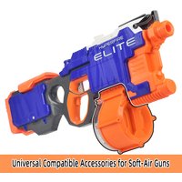 25-Dart Drum Magazine Compatible With Nerf N-Strike Elite Blaster + 30 Refill Darts Gun Accessory