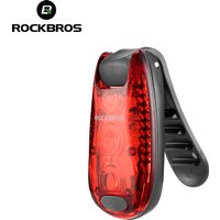 ROCKBROS Bike Rear Light Bicycle Warning Tail Light Cycling Helmet Bag Taillight Lantern Water Repellent Mini Bike Accessories