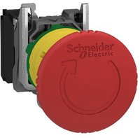 Schneider XB4BS8442 = ZB4BZ102 + ZB4BS844 Harmony XB4, Emergency stop switching off, metal, red mushroom Ø40, Ø22