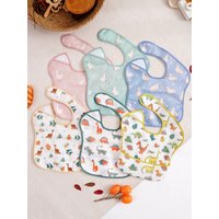 3 Pack Baby Bibs with Reversible Pocket, SuperBib Baby and Toddler for 6-24 Months, Essential Must Have for Eating
