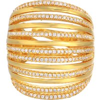 CWWcontre-contre-indiqué-Luxe Or Document Réglable Multi Couche, Cubique, Conique, Grand, Large CZ Anneaux pour Femmes, Mariage, Bal, ix, Bijoux, J0160
