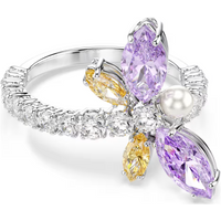 2026 Classic High-Quality Exquisite Craftsmanship Colorful Crystal Dragonfly Ring for Women, Romantic and Elegant Holiday Gift