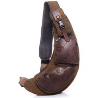 Men Cross Body Backpack Sling Chest Bag Sport Military Tactical Half Moon Rider Travel Climb Canvas Male Messenger Shoulder Bag