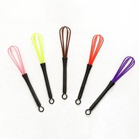 New Portable Plastic Manual Mixer 1/5Pc Egg Beater Cream Frothing Tool For Kitchen Baking Hair Salon Hair Dye Mixing Accessories