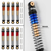 51mm Aluminum Threaded Shock Absorber Long Travel Threaded Double Barrel Damper for 1/24 RC Crawler SCX24 Upgrade Parts