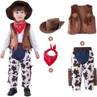 Fantasia Purim Halloween Costumes for Baby Toddler Kids Child Boys Cow Boy Cowboy Costume Party Fancy Dress Baby Boys Cowboy Cos