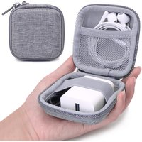 Mini Square EVA Earphone Protective Box Waterproof Digital Charger Headphone Storage Bag USB Data Cable Organizer Carrying Pouch