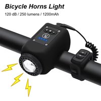 Bicycle Front Light USB Rechargeable Built-in Horn IPX5 Waterproof Multi-function Flashlight for Night Cycling Road MTB Nice