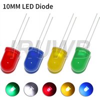 F10 Light Emitting Diodes Assorted Kit DIY Electronics Components 10MM LED Diode White Red Green Blue Yellow
