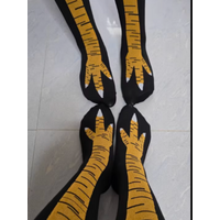 Cartoon Cosplay High Flexibility Thigh Highs Socks 1Pair Men Funny 3D Chicken Socks Print Fashion Thin Toe Feet Wholesale Yellow