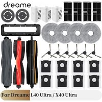 For Dreame L40 Ultra / X40 Ultra Vacuum Cleaner Accessories Main Side Brush HEPA Filter Mop Cloths Dust Bag Spare Parts