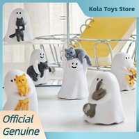 52TOYS Ghost Behold My Cat Figures Blind Box Toys Collectible Cute Mini Ghost Cat Model Doll Desktop Ornaments Birthday Gift