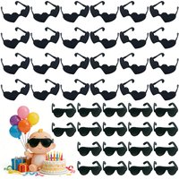 20pcs 2.9cm Plastic Miniature Doll Sunglasses Dollhouse Accessories Dolls House Decor Creative Miniature Decorations