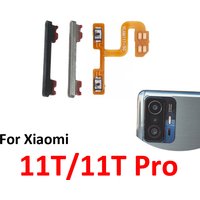 For Xiaomi MI 11T Pro 5G Phone New Housing Power Volume Button On Off Up Down Key Internal Flex Cable Repair Parts Grey Silver