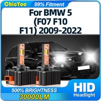 120W D1S LED Headlights Bulb 30000LM Plug and Play HID Xenon Car Lamps 12V For BMW 5 (F07 F10 F11) 2009-2018 2019 2020 2021 2022