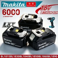 lxt cordless tools battery original makita bl1860 18v 6ah lithium, works with bl1815 bl1830b bl1840 bl1850