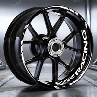 17 Inch Racing Reflective Waterproof Decal Motorcycle Wheel Rim Sticker For VFR 400R 750F vfr750r 800X 800 F VFR 1200F 1200 X