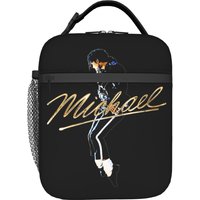 Michaels Jacksons MJ King of Pop Thermal Insulated Lunch Bag for Picnic Portable Food Bag Cooler Thermal Lunch Boxes