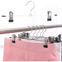 6/12PCS Metal Pant Hangers With Adjustable Clips 30cm Length Non-Slip Trousers Clip Clothes Storage Organizer Home Essential ZYF