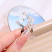 10/25/50/100/200PCS Y2K Silver Star Hair Clips, Girls Metal Snap Barrettes, Shiny Jewel Hair Grips Hair Accessories