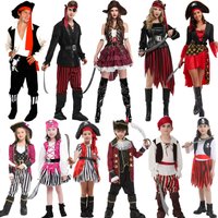 Pirate costume collection of multiple styles for men and women, adult male captain Jack Sparrow costume, Caribbean pirate role-p