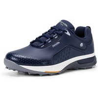 FitVille Men's Golf Shoes Extra Wide Luxury Casual Sneakers Professional Spikeless Golf Shoes for Men Outdoor Water Resistant