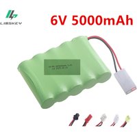 Upgrade 6V 5000mah NiMH Battery For Rc Toy Cars Tank Truck Robots Guns Boats Parts AA Ni-MH 6v Rechargeable Battery Pack 2400mAh