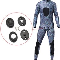 4Pcs/Set Wetsuit Fastener for Diving Suit Surfing Suit Slide Buckle Black