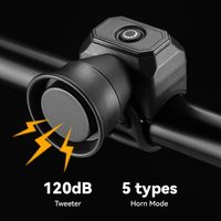 AliExpress MTB Bicycle Horn Mountain Bike Mini USB Charging Waterproof Electronic Bike Bell Riding Equipment Children's Scooter Accessories