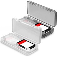 Storage Box for Nintendo Switch / Lite Game Cards Clear Case Transparent Protective Shell Case Can Hold 4 Cards