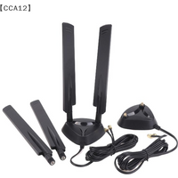 〔CCA12〕WiFi6 WiFi7 2.4G/5.8G/6G Tri Band External Antenna 12dbi Bluetooth Router Antenna RP-SMA Bluetooth Router Antenna