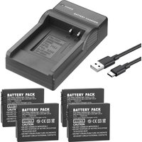 CGA-S005E NP-70 D-Li106 DB-60 DB-65 BP-DC4 BH125C Battery+Charger for Panasonic DMC LX1 LX2 LX3 FX3 FX8 FX9 FX10 FX12 FX50