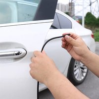 5M Car Door Edge Rubber Scratch Protector Strips, Car Styling Mouldings, Side Door Protection Moldings, Adhesive Scratch Protect