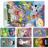 Cartoon D-Dexters L-Laboratory Anime Cartoon Sticker Film Skin for Credit Card Debit Bank Bus Card